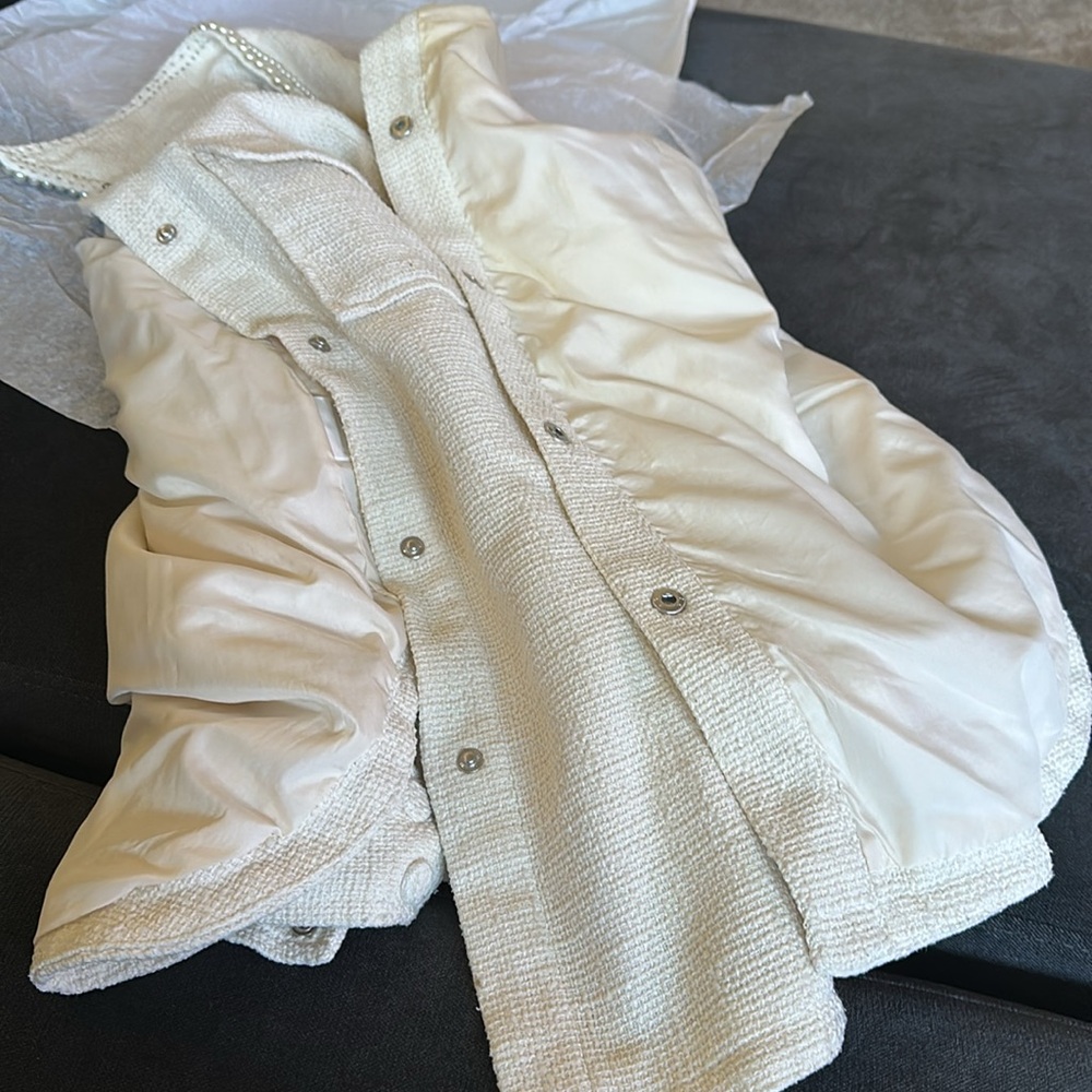 H&M Cream Button-Up Jacket - Picture 9 of 14